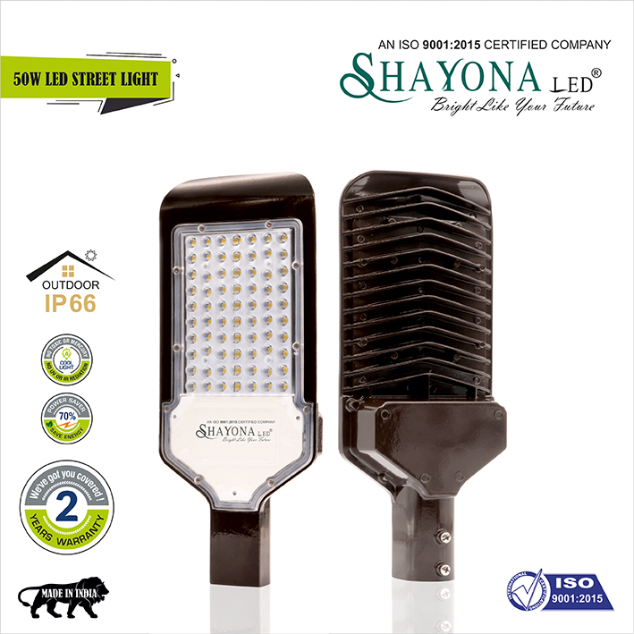 Shayona LED street light lens model 50 watts
